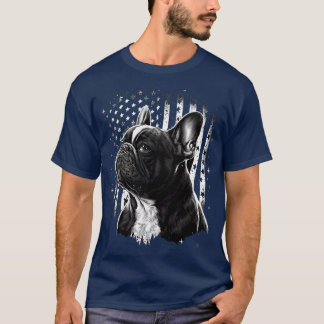 Fransk Bulldog 4 juli 3 T Shirt
