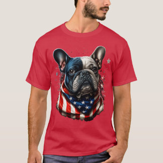 Fransk Bulldog 4 juli 5 T Shirt