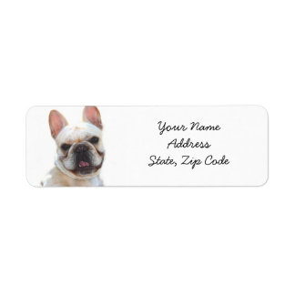 Fransk Bulldog-Adressetiketter Returadress Etikett