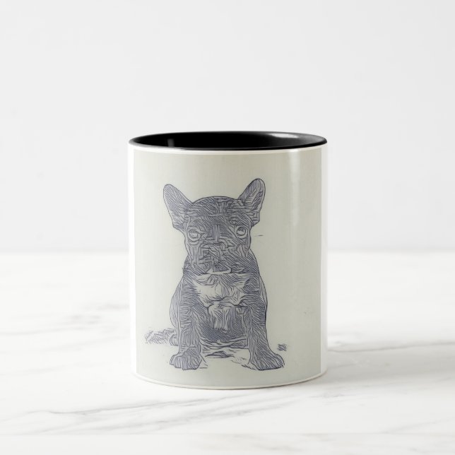Fransk Bulldog Älskare Coffee Mugg (Center)
