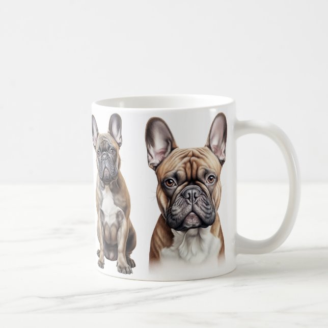 Fransk Bulldog älskare kaffe mugg (Höger)