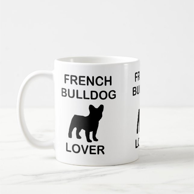 fransk bulldog älskare kaffemugg (Vänster)