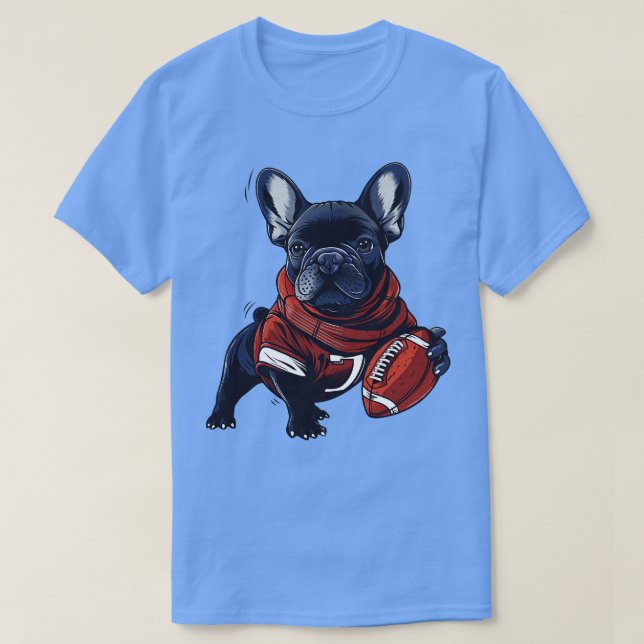 Fransk Bulldog American Player T Shirt (Design framsida)