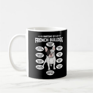 Fransk Bulldog Anatomy Humor Frenchie Puppy Kaffemugg