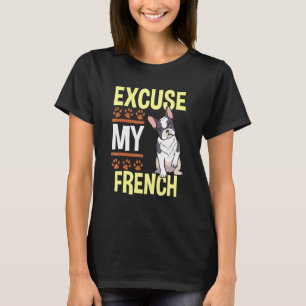 Fransk Bulldog Animal Rescuer Service Hund Surpris T Shirt