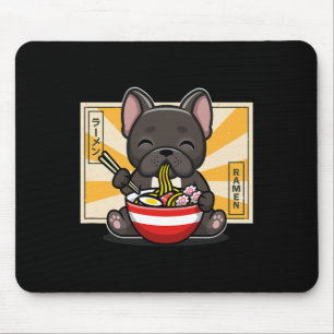Fransk Bulldog Anime Eating Noodle Musmatta