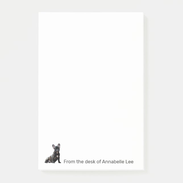 Fransk Bulldog Anpassa post-it Notes (Framsida)