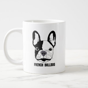 Fransk Bulldog ansikte på Jumbo Mugg