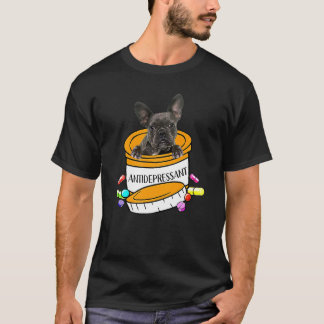 Fransk Bulldog Antidepressivt T Shirt