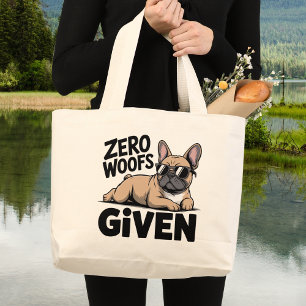 Fransk Bulldog Antisocial Frenchie Hund älskare Jumbo Tygkasse