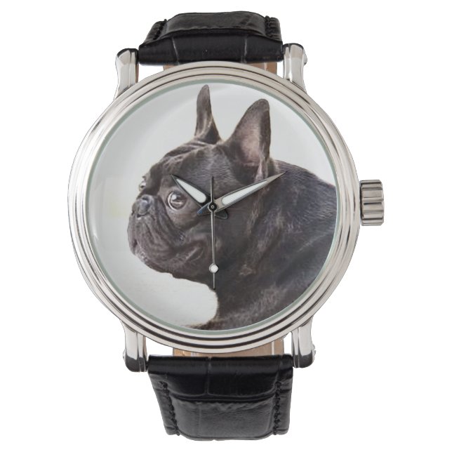 Fransk Bulldog Armbandsur (Framsida)