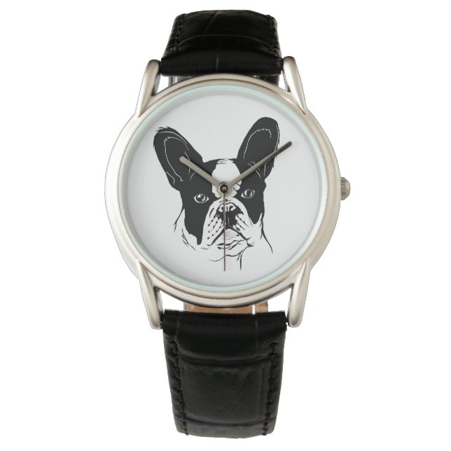 Fransk Bulldog Armbandsur (Framsida)