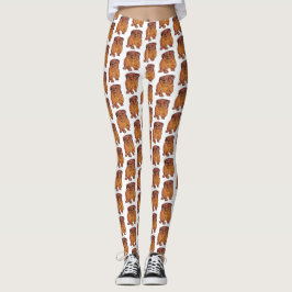 Fransk Bulldog Art Anpassningsbar Leggings