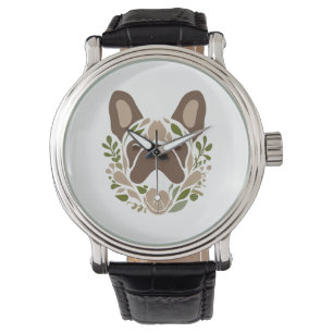 Fransk Bulldog Art Armbandsur
