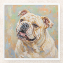 Fransk Bulldog Art Coaster