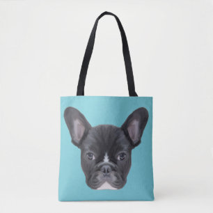 Fransk Bulldog Art Porträtt Tygkasse