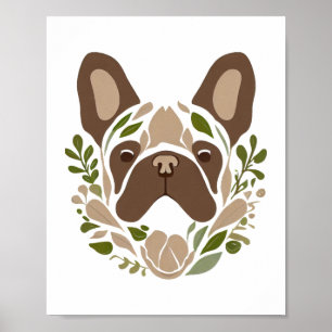Fransk Bulldog Art Poster