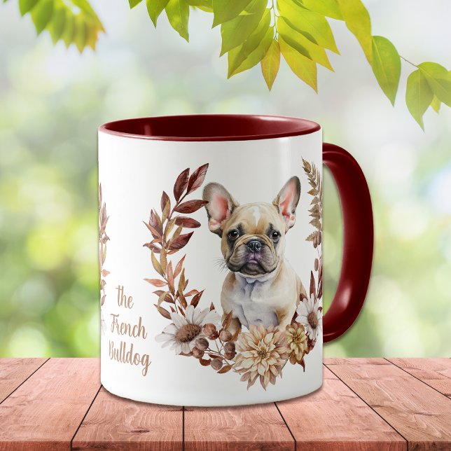 Fransk Bulldog Autumn WAN Mugg (Skapare uppladdad)