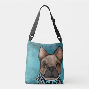 FRANSK BULLDOG AXELVÄSKA