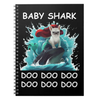 Fransk Bulldog | Baby Shark Doo Doo Doo Doo Anteckningsbok