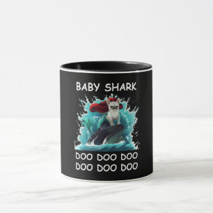 Fransk Bulldog Baby Shark Doo Doo Doo Doo Mugg