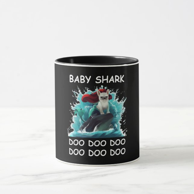 Fransk Bulldog | Baby Shark Doo Doo Doo Doo Mugg (Center)