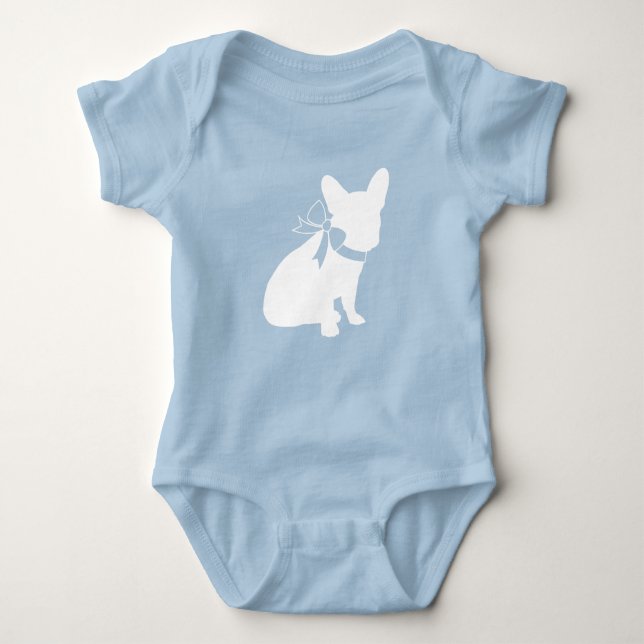 Fransk Bulldog Baby Shower Frenchie Frenchy T Shirt (Framsida)