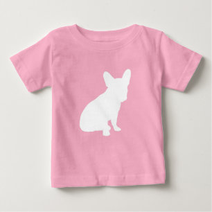Fransk Bulldog Baby Shower Frenchie Rosa T Shirt