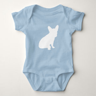 Fransk Bulldog Baby Shower Frenchy Frenchie Blue T Shirt