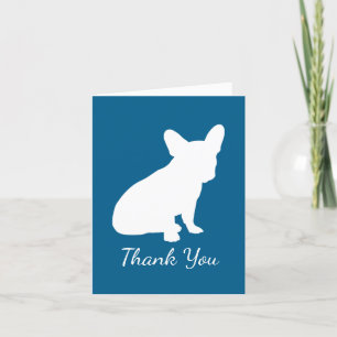 Fransk Bulldog Baby Shower Frenchy Frenchie Blue Tack Kort