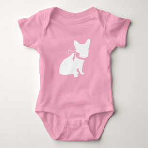 Fransk Bulldog Baby Shower Frenchy Frenchie Rosa T Shirt