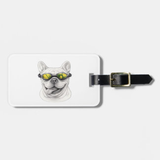 Fransk Bulldog Bagageetikett Bagagebricka