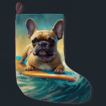 Fransk Bulldog Beach Surfing Painting<br><div class="desc">Lägg dig i den lekande världen i hund äventyr med den här fängslande målningen. En andlig hund tar sig till vågar och kör skickligt surfan på en strand som kysstes av sol. Den sjudande konsten fångar på ett vackert sätt kärnan i den upphetsning som finns vid sidan av när hund...</div>