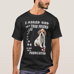 Fransk Bulldog Beagle Mix Hund Mamma Pappa Costume T Shirt