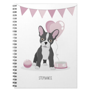 Fransk Bulldog Birthday Anteckningsbok