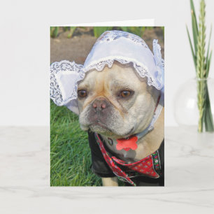 Fransk Bulldog Birthday Kort