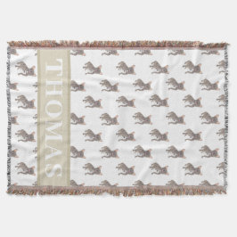 Fransk Bulldog (Blå Grå Silver Choklad Lilafärgad) Filt