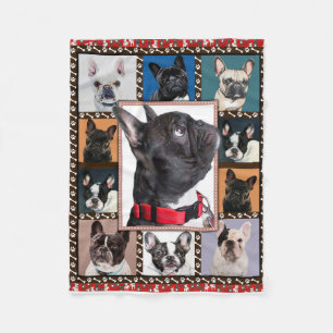 Fransk Bulldog Blanket, Fransk Bulldog Thrid Fleecefilt