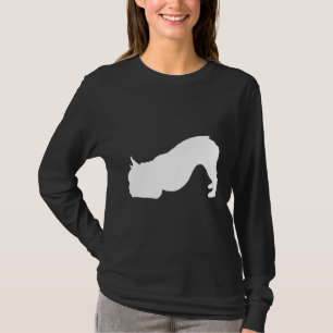 Fransk Bulldog Bulldog Yoga Hund nedåt T Shirt