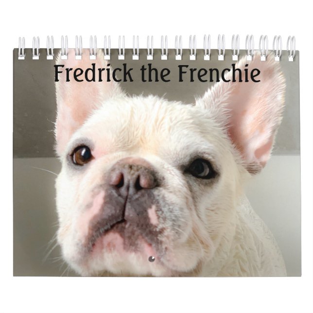 Fransk Bulldog Calendar-Fredrick the Frenchie Cale Kalender (Omslag)