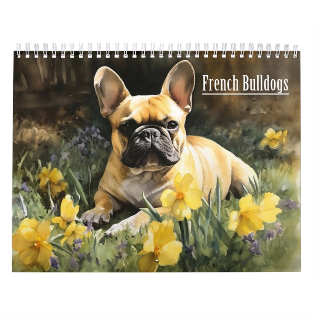 Fransk Bulldog Calendar, varje år Kalender (Omslag)