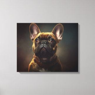 Fransk Bulldog Canvastryck