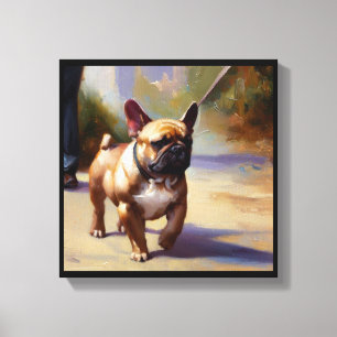 Fransk Bulldog Canvastryck