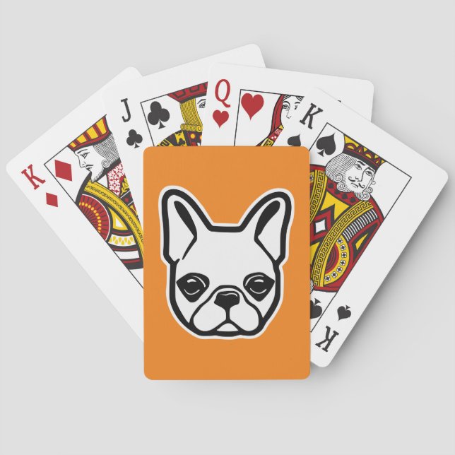 Fransk Bulldog Casinokort (Baksidan)