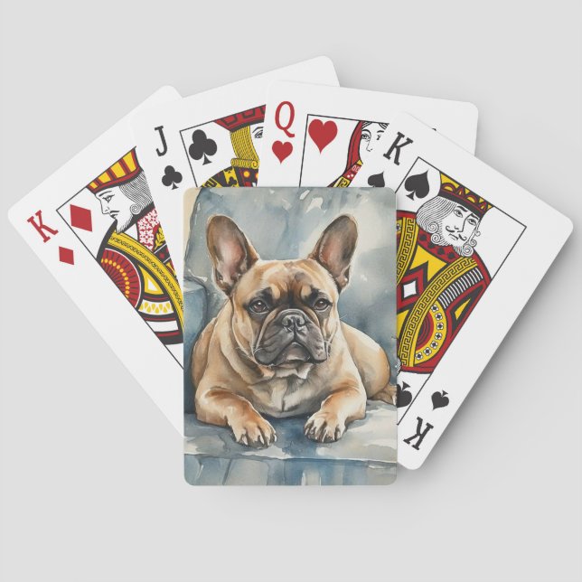 Fransk Bulldog Casinokort (Baksidan)