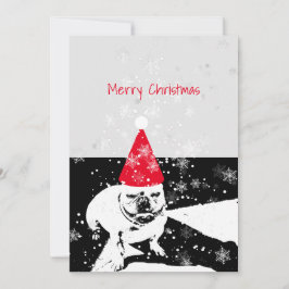 Fransk bulldog christmas-kort julkort
