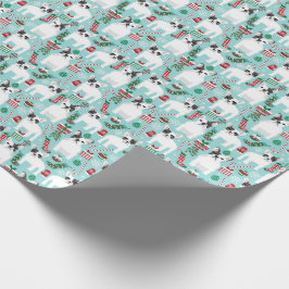 Fransk Bulldog christmas wrap Presentpapper