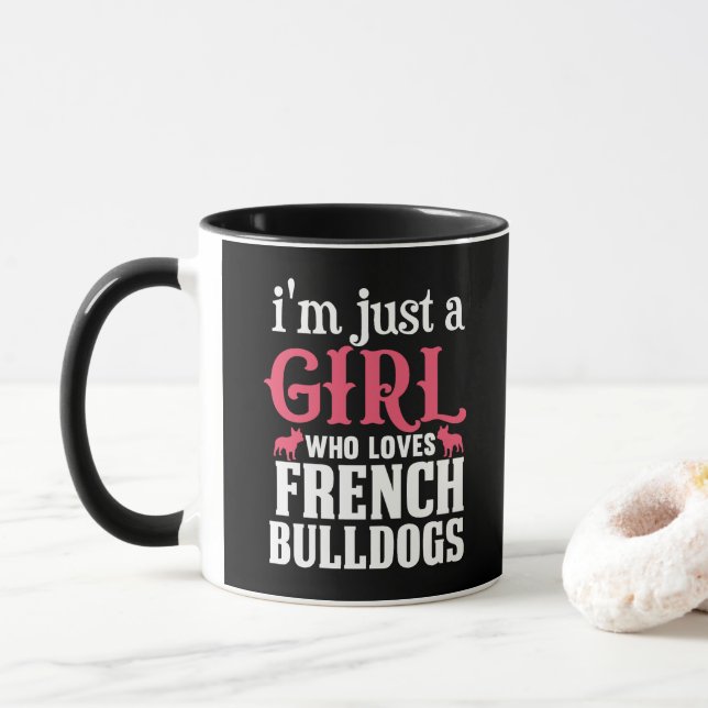 Fransk Bulldog-citat Mugg (Med munk)