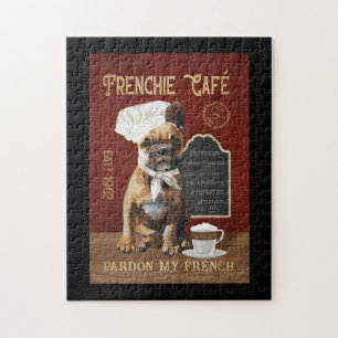 Fransk Bulldog Coffee Company Canvas Pussel