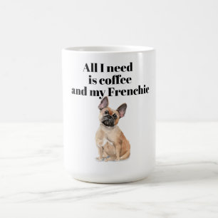 Fransk Bulldog Coffee Mugg för Frenchie Älskare
